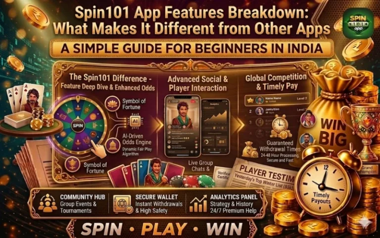 Spin101 app dashboard interface